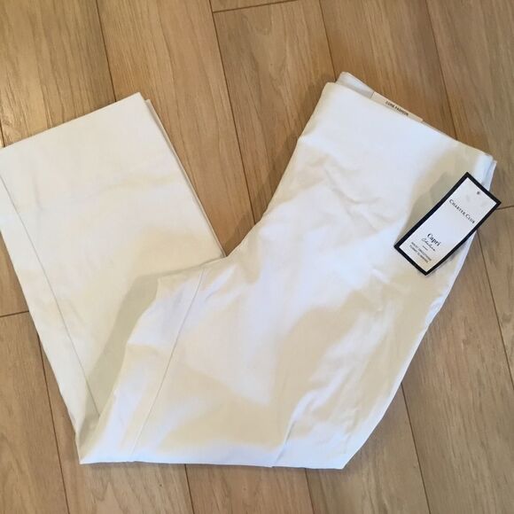 NWT Charter Club White Stretch Capri’s Women’s 12 - Picture 2 of 13